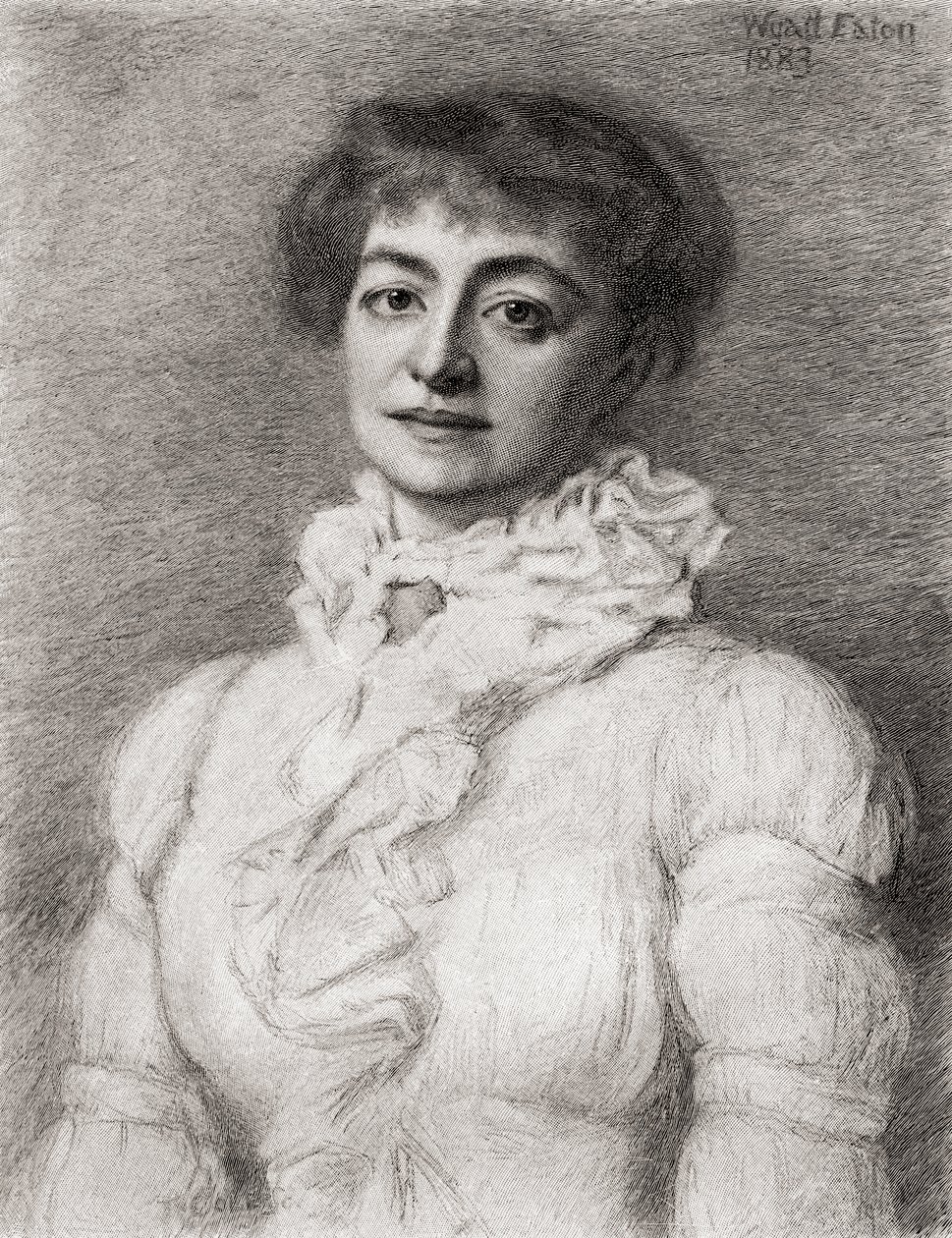 Helena Modjeska, The Century Illustrated Monthly Magazine, julkaistu 1884 tekijältä Wyatt Eaton