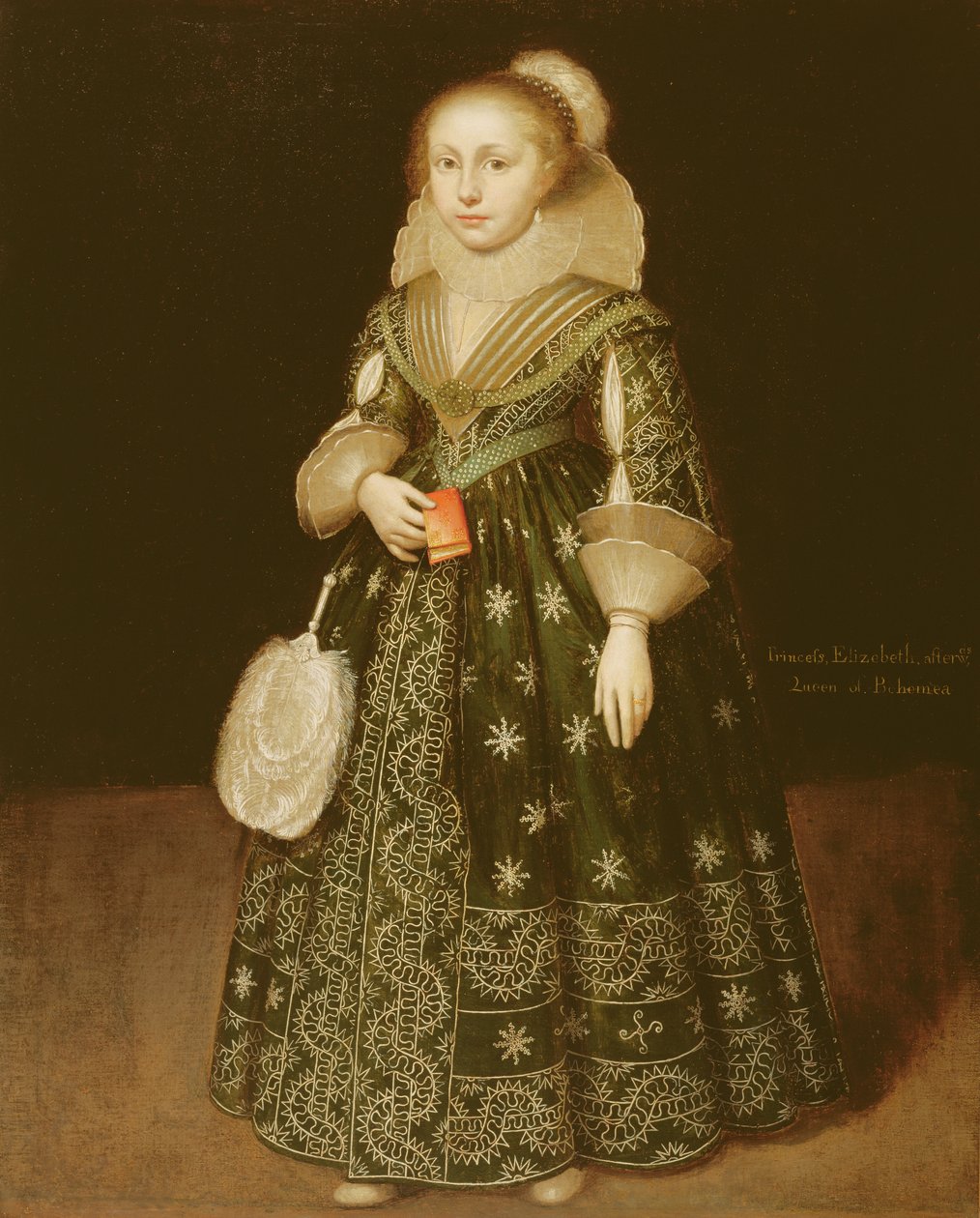 Nuoren tytön muotokuva, jonka perinteisesti sanotaan olevan Elizabeth, Böömin kuningatar (1596-1662) tekijältä Wybrand Simonsz. de Geest