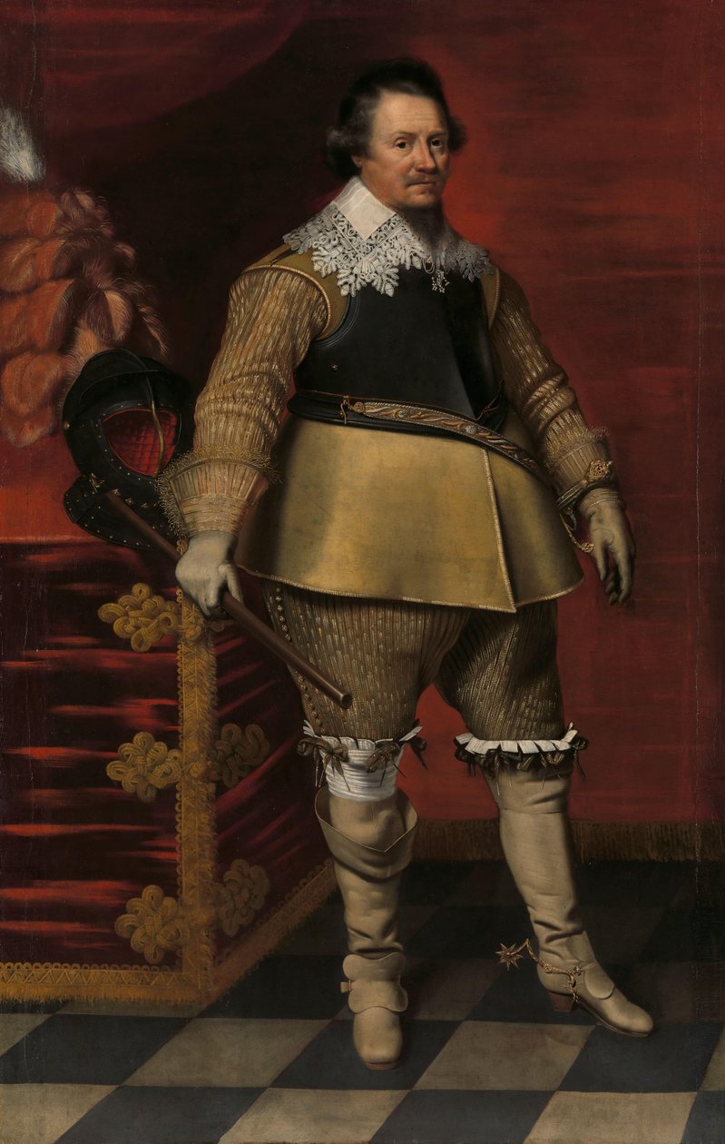 Nassau-Dietzin kreivin Ernst Casimir I:n muotokuva Nassau-Dietzin kreivin Ernst Casimir I:n (1573-1632) muotokuva tekijältä Wybrand de Geest (I)