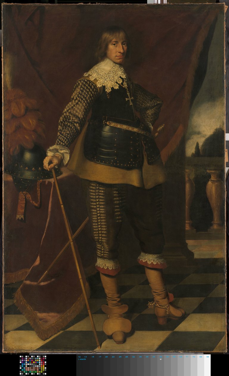 Henry Casimir I:n (1612-40), Nassau-Dietzin kreivin muotokuva tekijältä Wybrand de Geest (I)