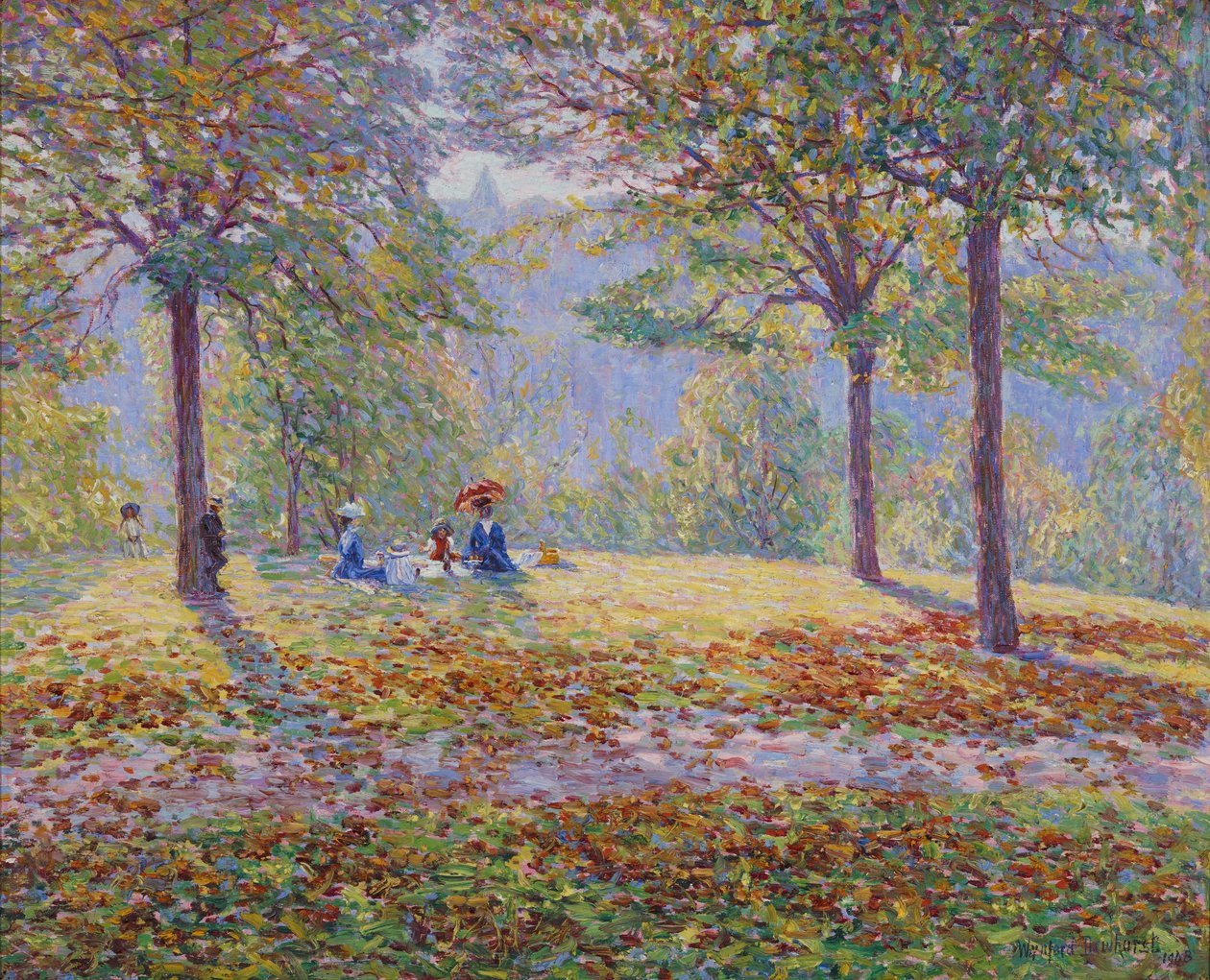 Piknik (öljy kankaalle) tekijältä Wynford Dewhurst