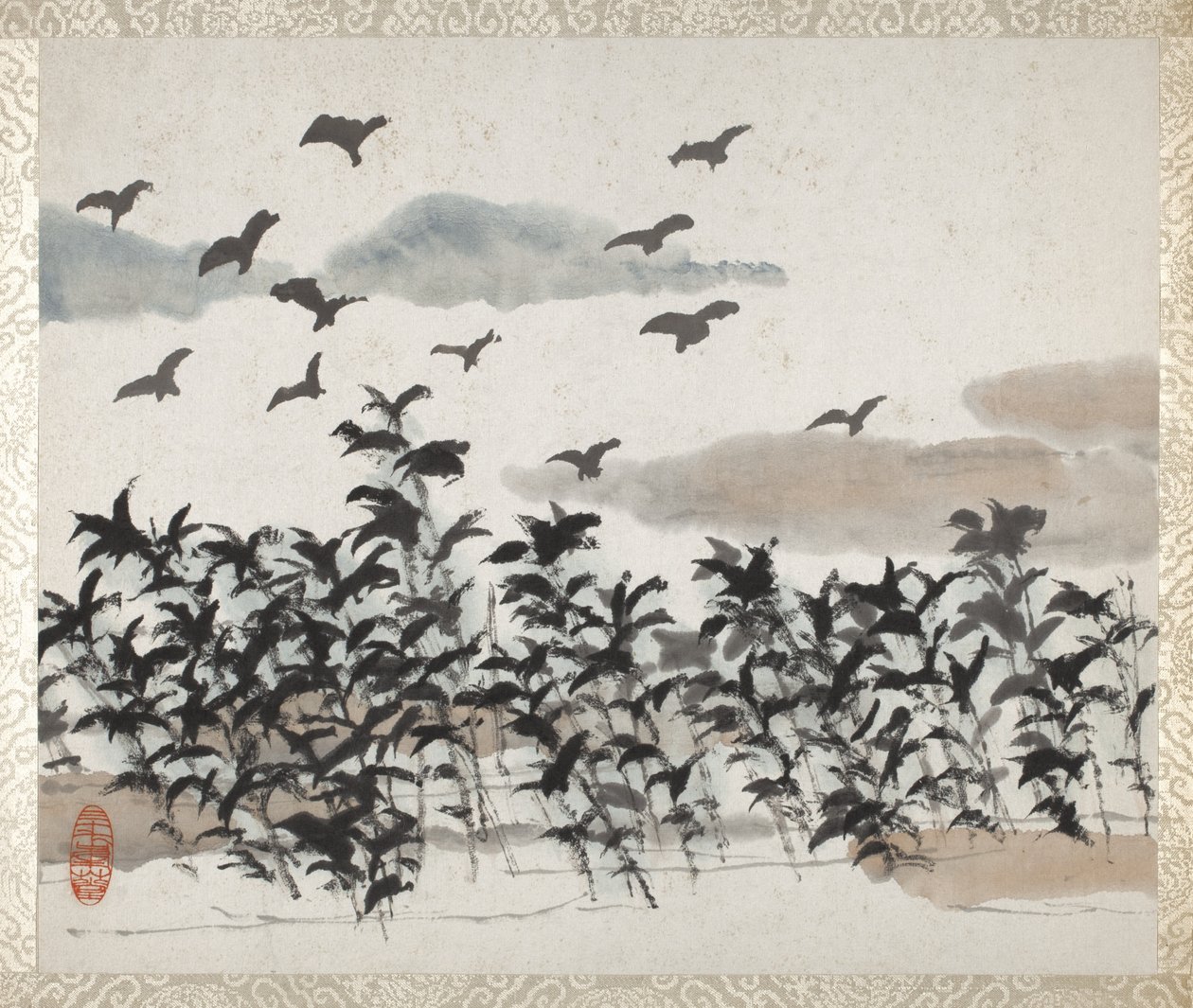 Liu Songfun maisemakuva- ja kalligrafia-albumi tekijältä Xugu