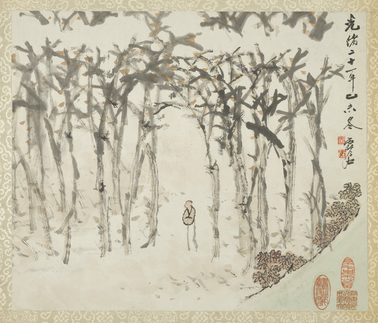 Maisema hahmolla, maisema- ja kalligrafiaalbumista Liu Songfulle, 1895-96 tekijältä Xugu