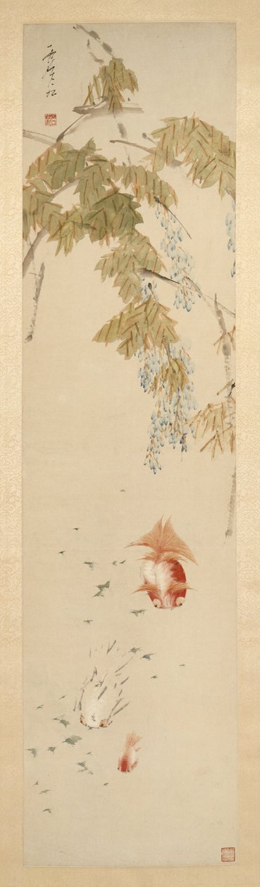 Wisteria ja kultakala 紫藤金魚圖 tekijältä Xugu