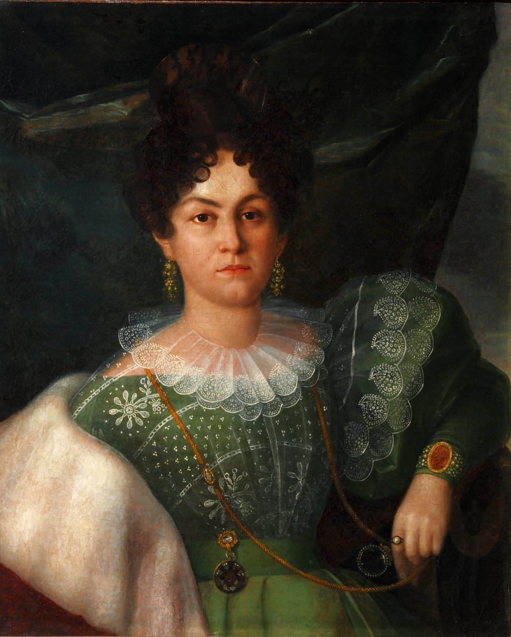 Anna Borisovna Bakuninan muotokuva 1802-1835, 1832 tekijältä Yakov Streshnev