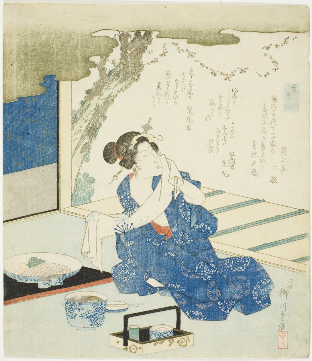 Summer Robes (Natsugoromo), sarjasta "A Comparison of Incense (Takimono awase)" tekijältä Yanagawa Shigenobu II