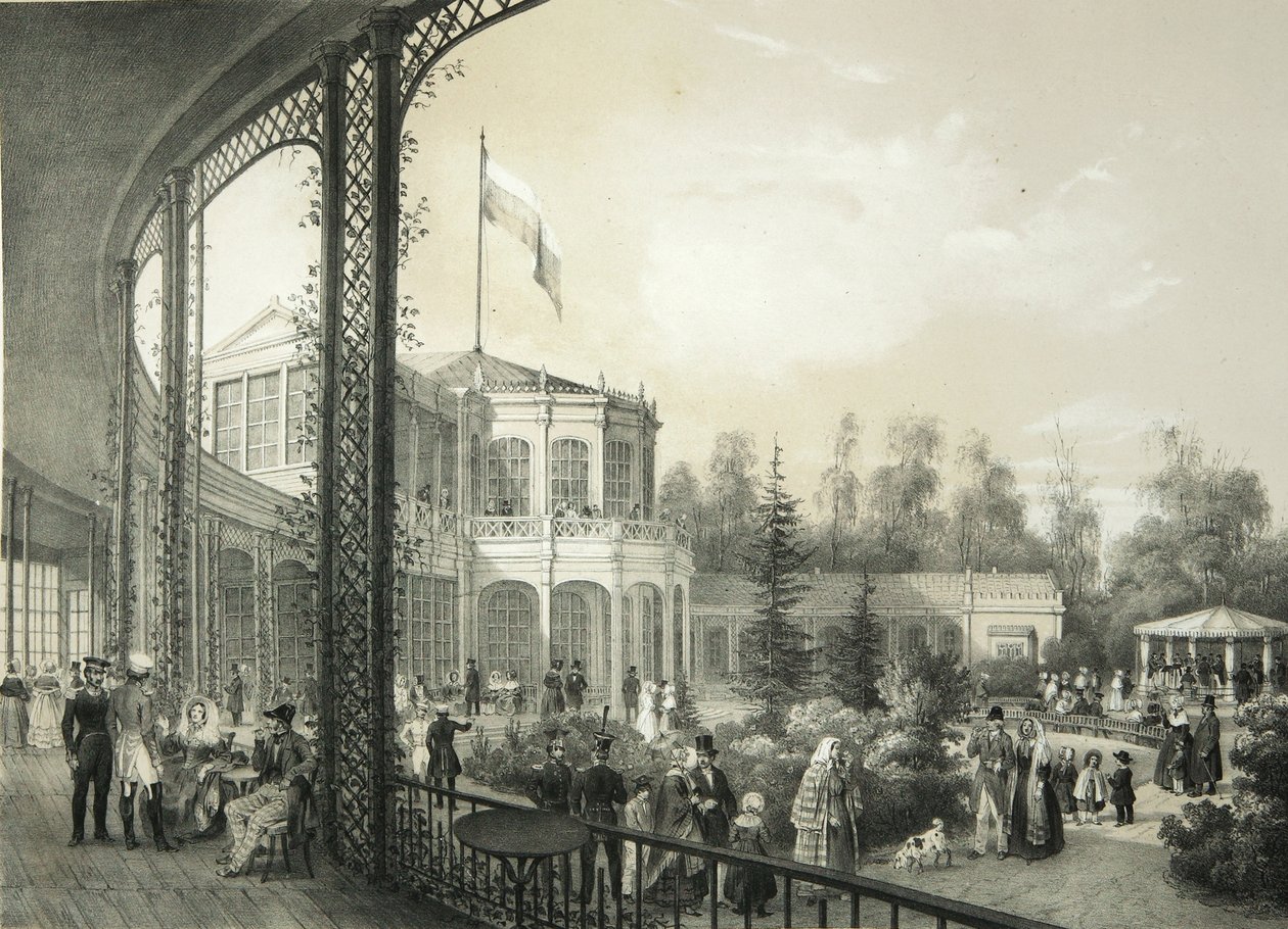 Pavlovskin rautatieasema, 1840-1850 tekijältä Yegor Yegorovich Meier
