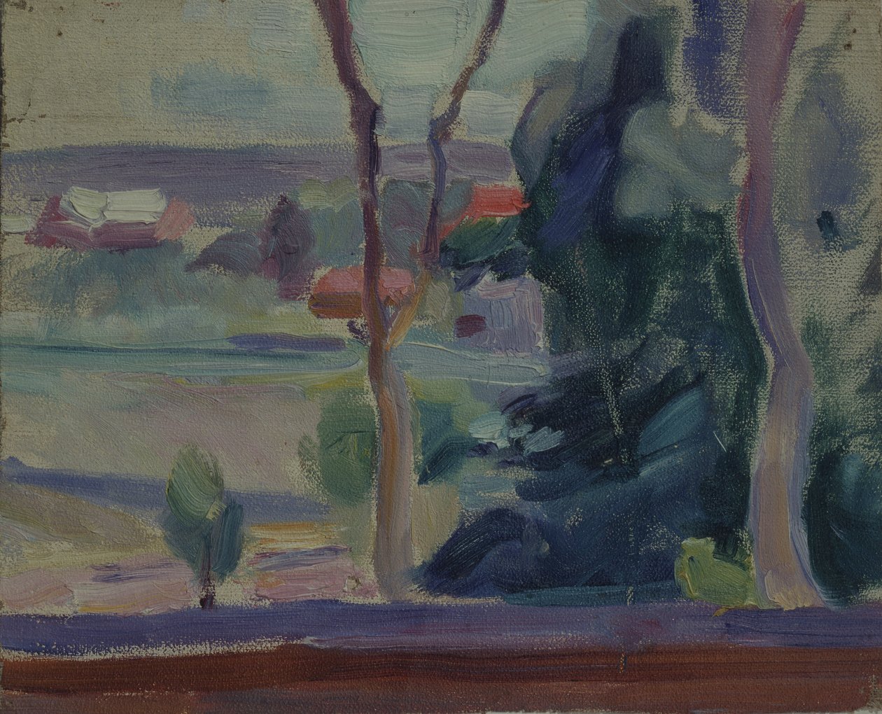 Maisema, 1905 tekijältä Yelena Genrichovna Guro