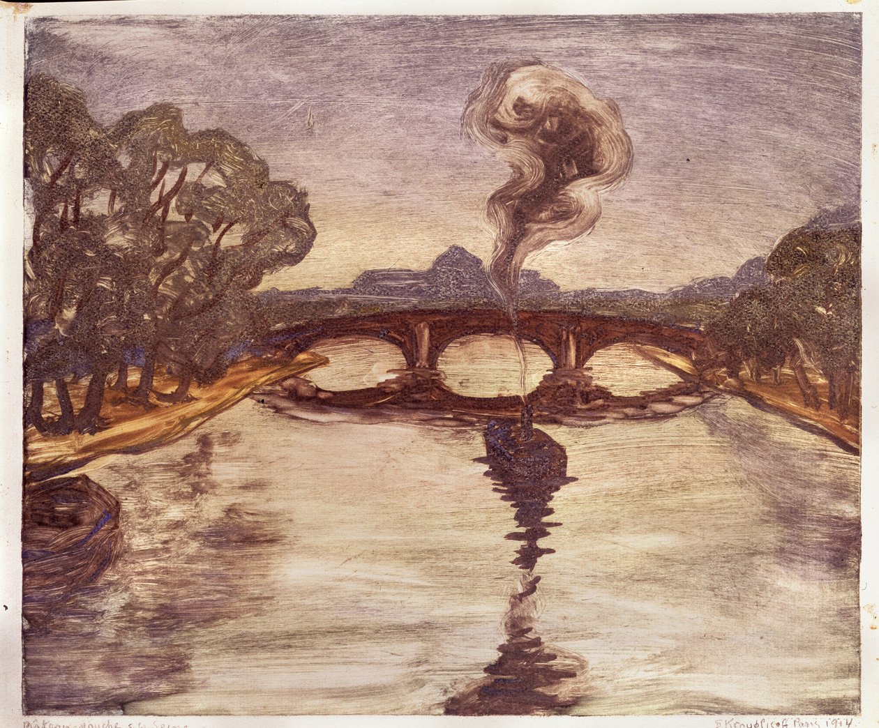 Vene Seine-joella, 1914 tekijältä Yelisaveta Sergeyevna Kruglikova