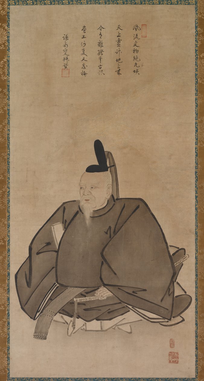 Sugawara Michizanen muotokuva 1400-luvun lopulta 1500-luvun alkuun. tekijältä Yōgetsu