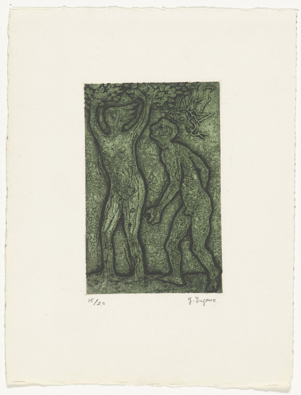 Mies ja nainen vihreässä tekijältä Yo Sugano (signed by artist)
