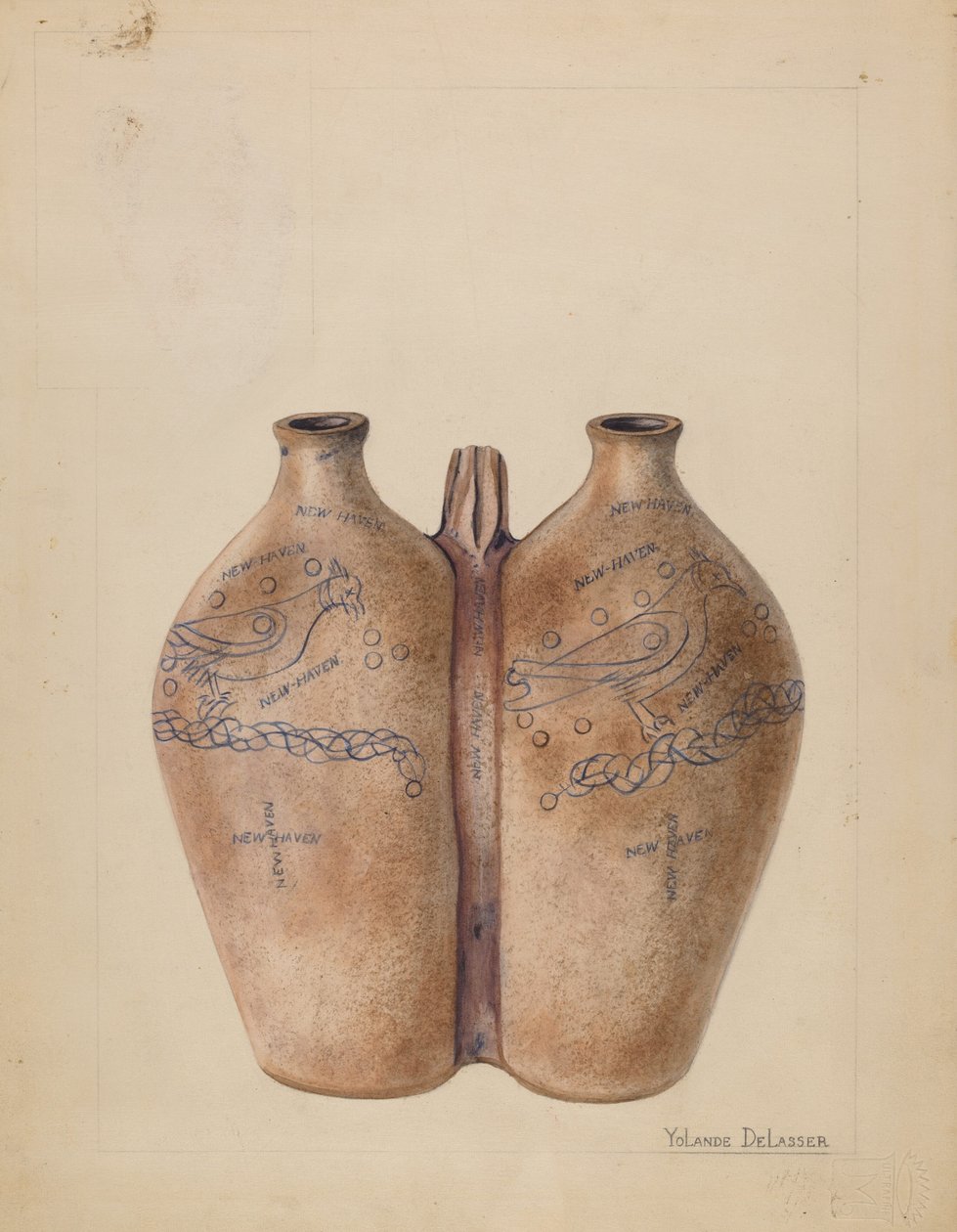 Gemel-pullo, c. 1936. tekijältä Yolande Delasser