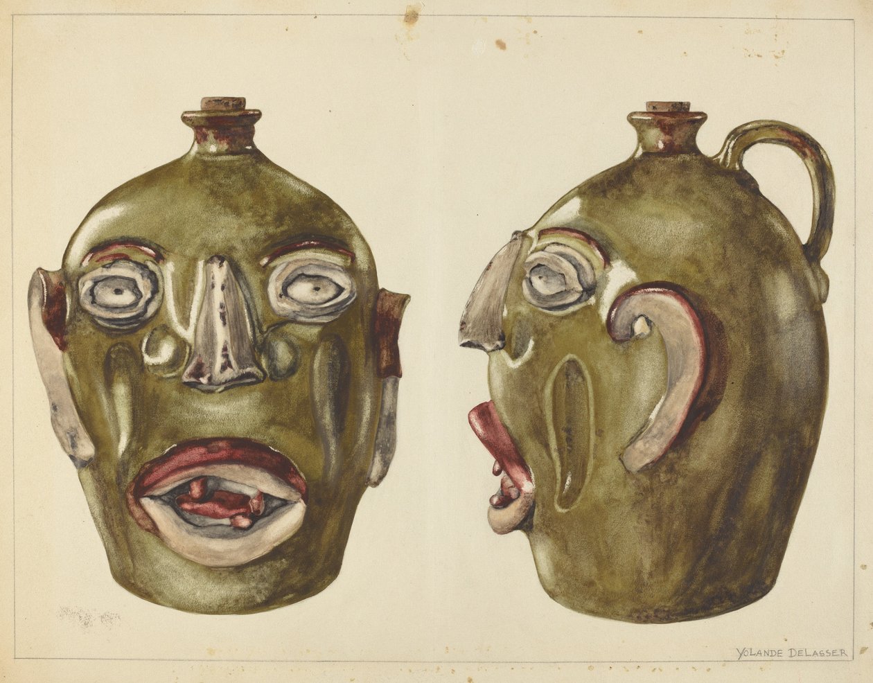 Kannu, c. 1940. tekijältä Yolande Delasser
