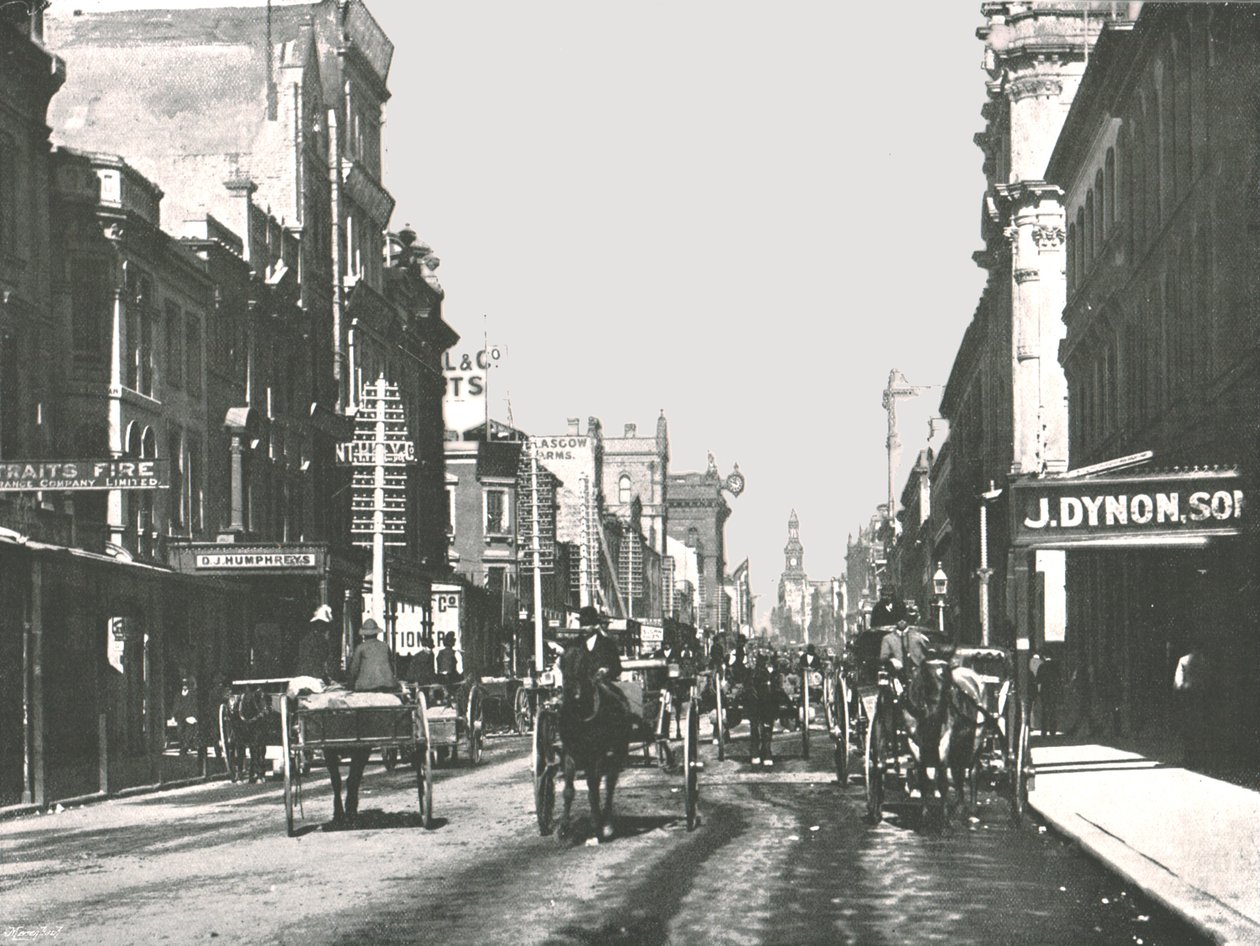 George Street, Sydney, Australia, 1895. tekijältä York and Son