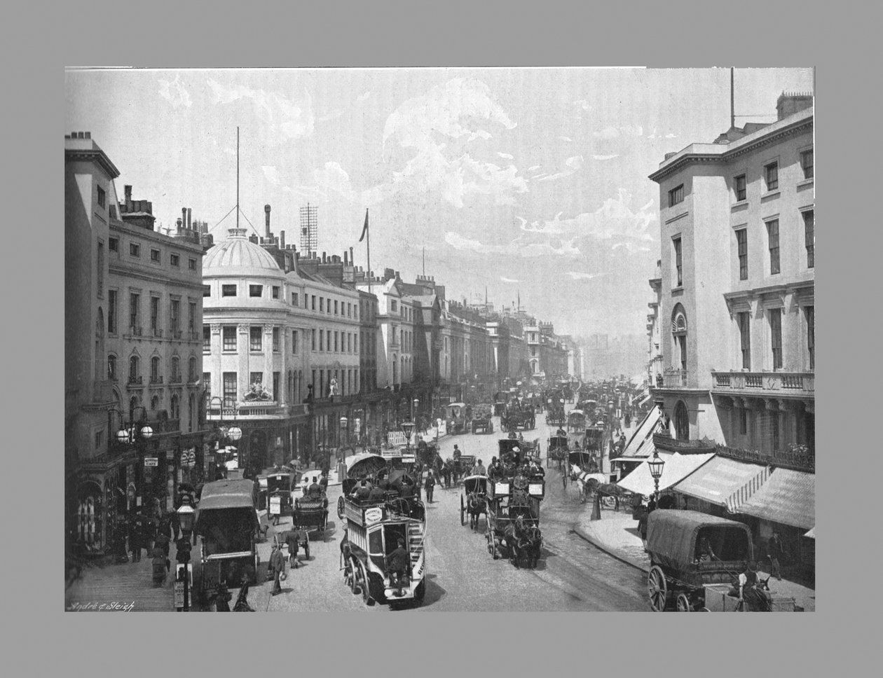 Regent Street, Lontoo, c1900 tekijältä York and Son