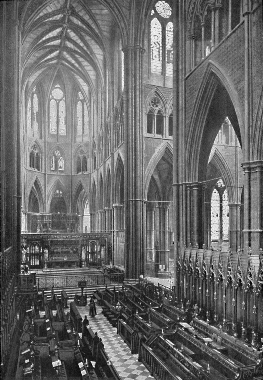Kuoro ja Apse, Westminster Abbey, 1902 tekijältä York and Son