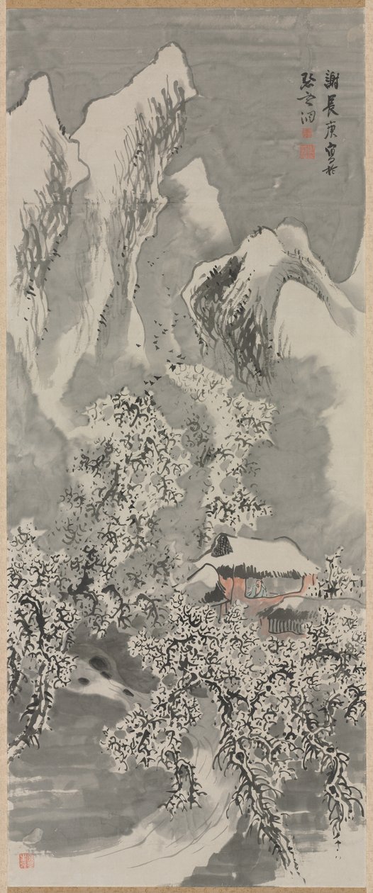 Lumimaisema, c. 1770-luku. tekijältä Yosa Buson