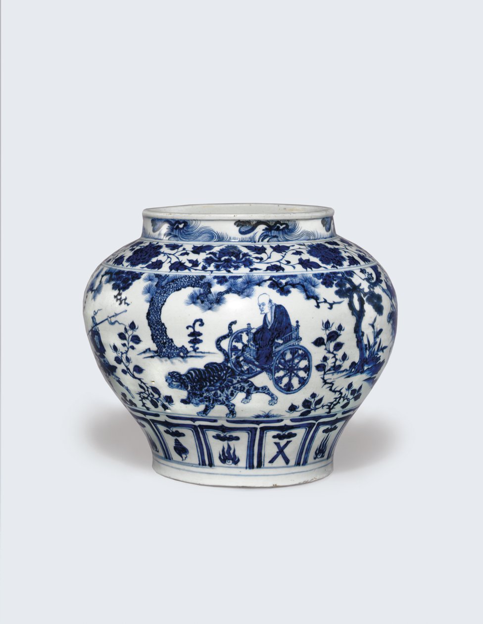 Valkoinen ja sininen guan, 1300-luvun puoliväli (keraaminen) tekijältä Yuan Dynasty Chinese School
