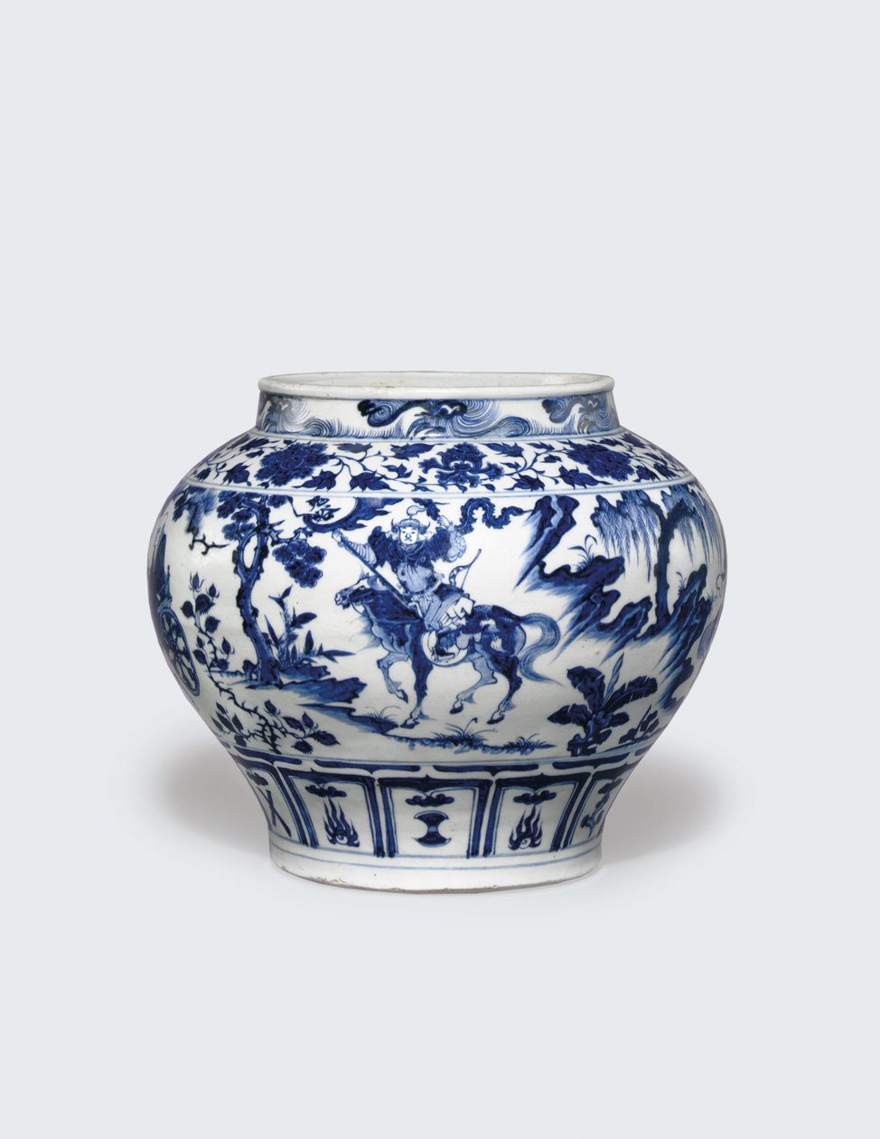 Valkoinen ja sininen guan, 1300-luvun puoliväli (keraaminen) tekijältä Yuan Dynasty Chinese School