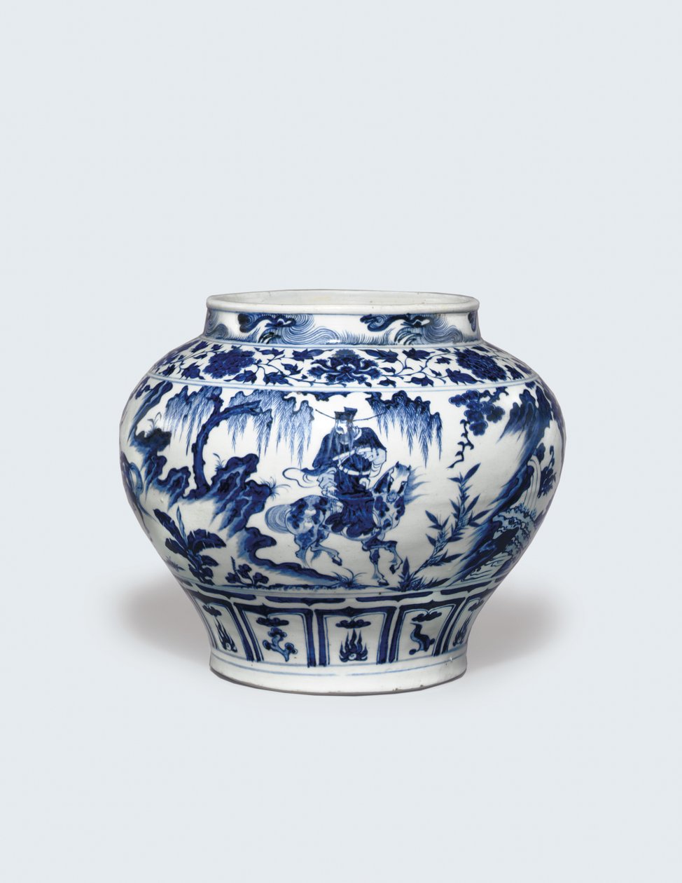 Valkoinen ja sininen guan, 1300-luvun puoliväli (keraaminen) tekijältä Yuan Dynasty Chinese School