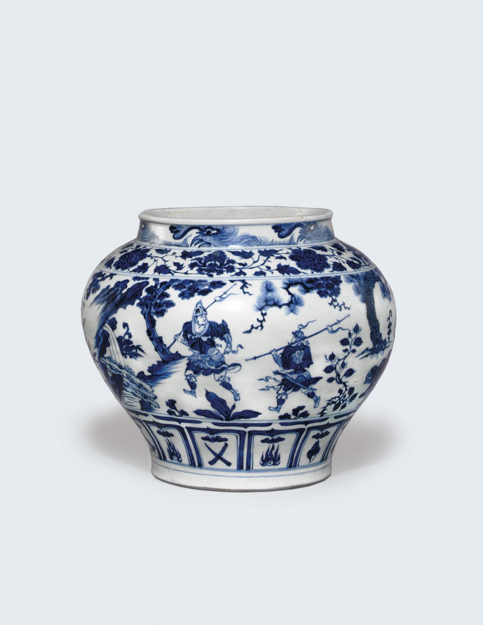 Valkoinen ja sininen Guan, 1300-luvun puoliväli tekijältä Yuan Dynasty Chinese School