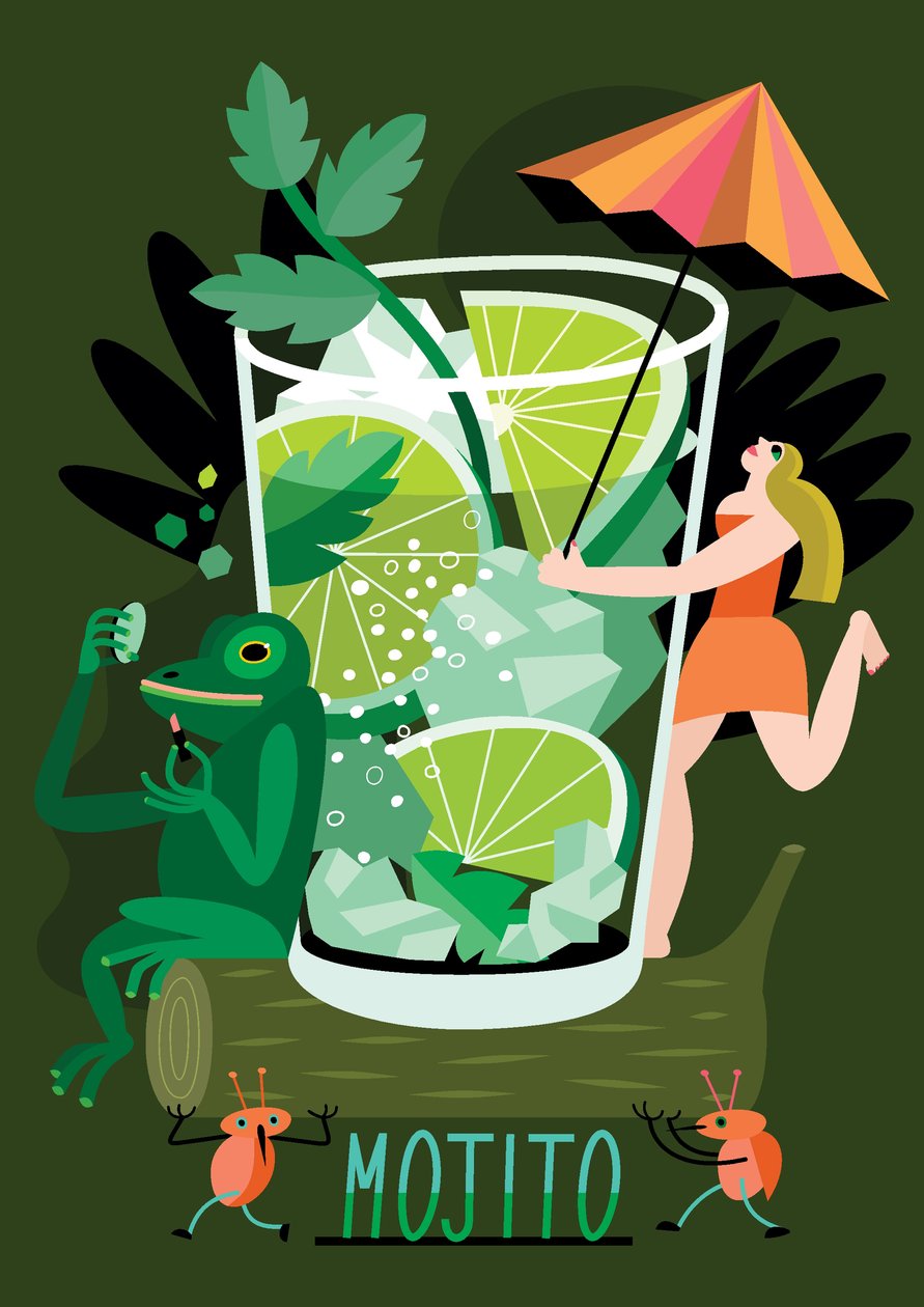 Mojito, 2017 (vektorikuvaus) tekijältä Yulia Drobova