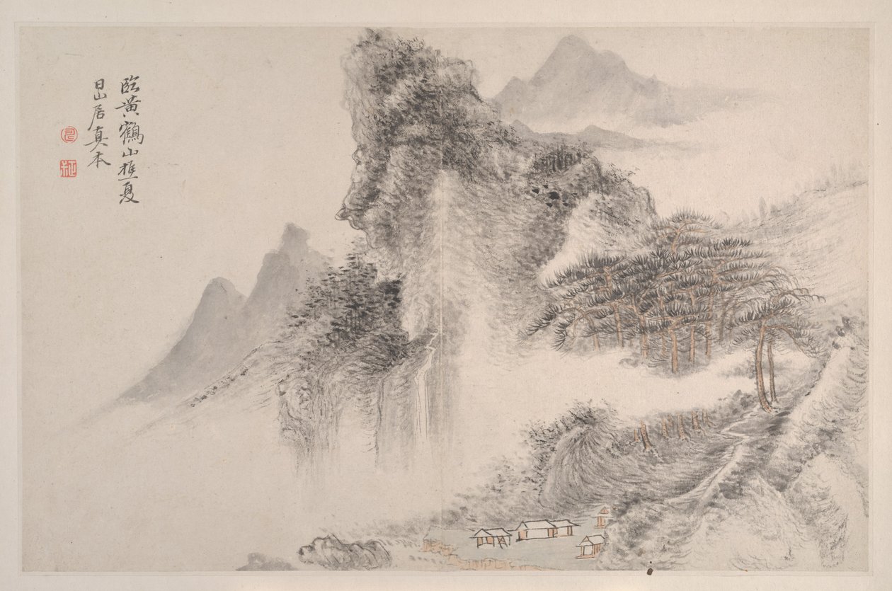 Maisemat laulun ja yuanin mestareiden tapaan, 1667. tekijältä Shouping Yun