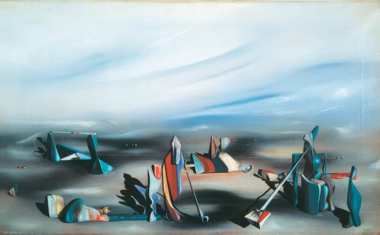 Kivien palatsi ikkunoineen tekijältä Yves Tanguy