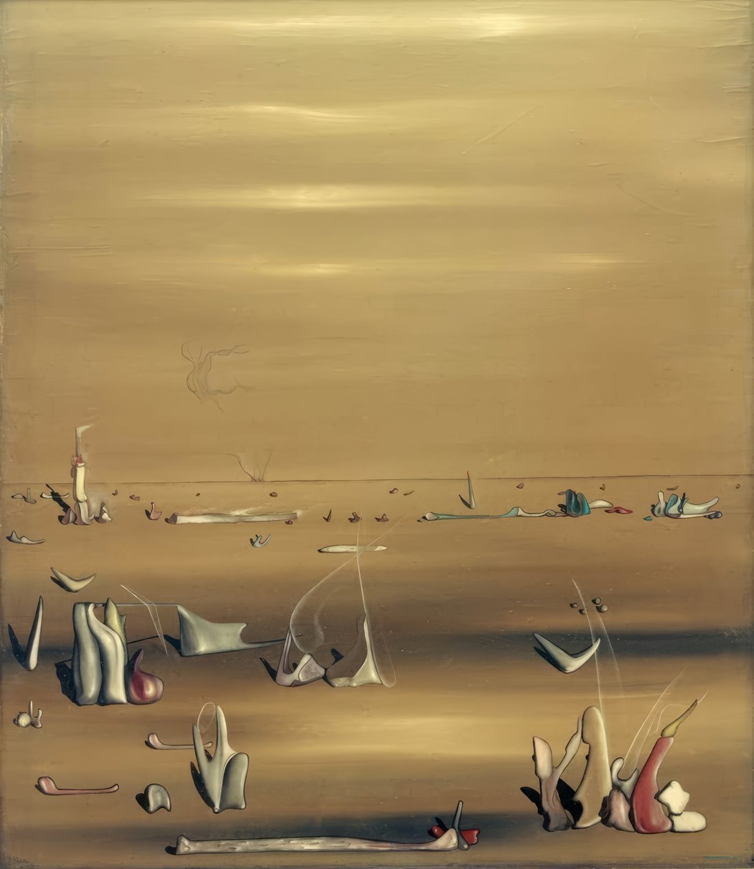 Metafyysinen maisema tekijältä Yves Tanguy