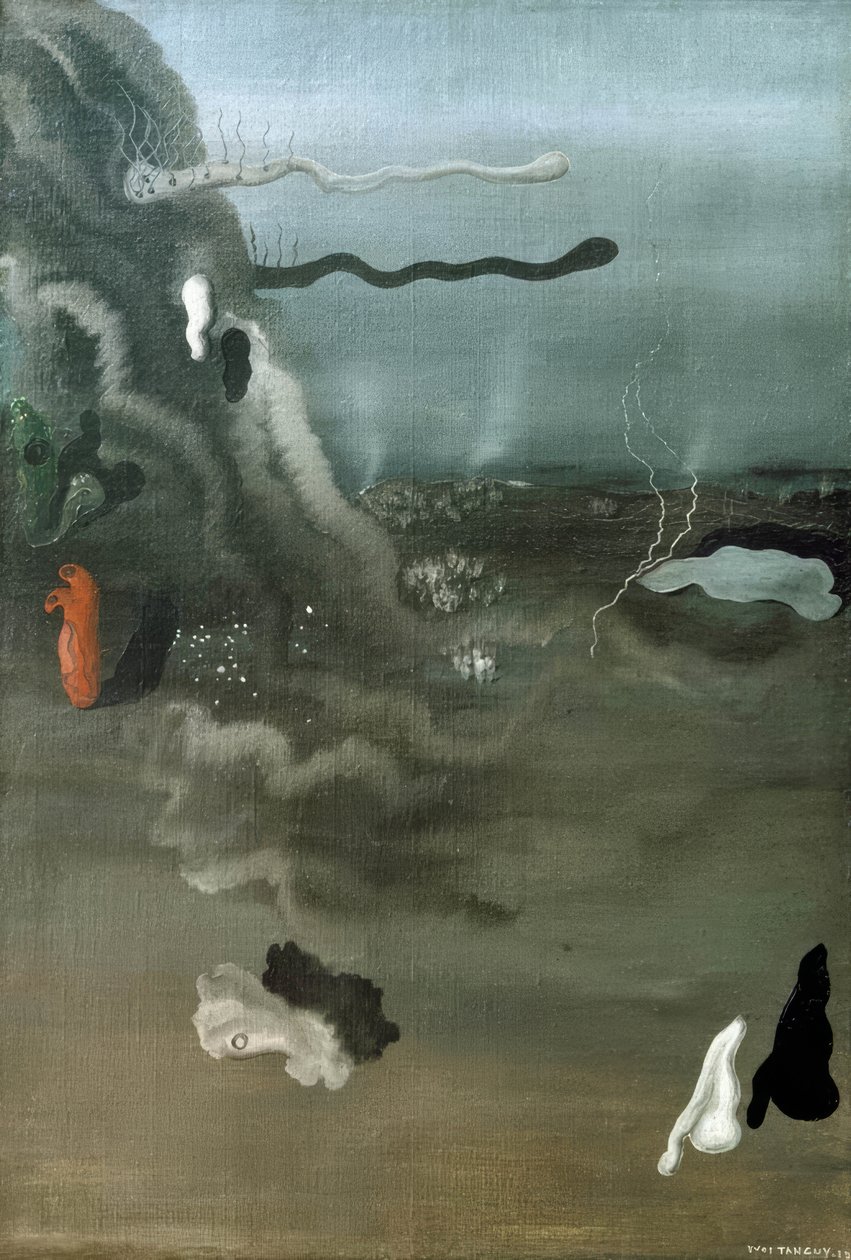 Ilman otsikkoa (Surrealistinen komposiitti) tekijältä Yves Tanguy