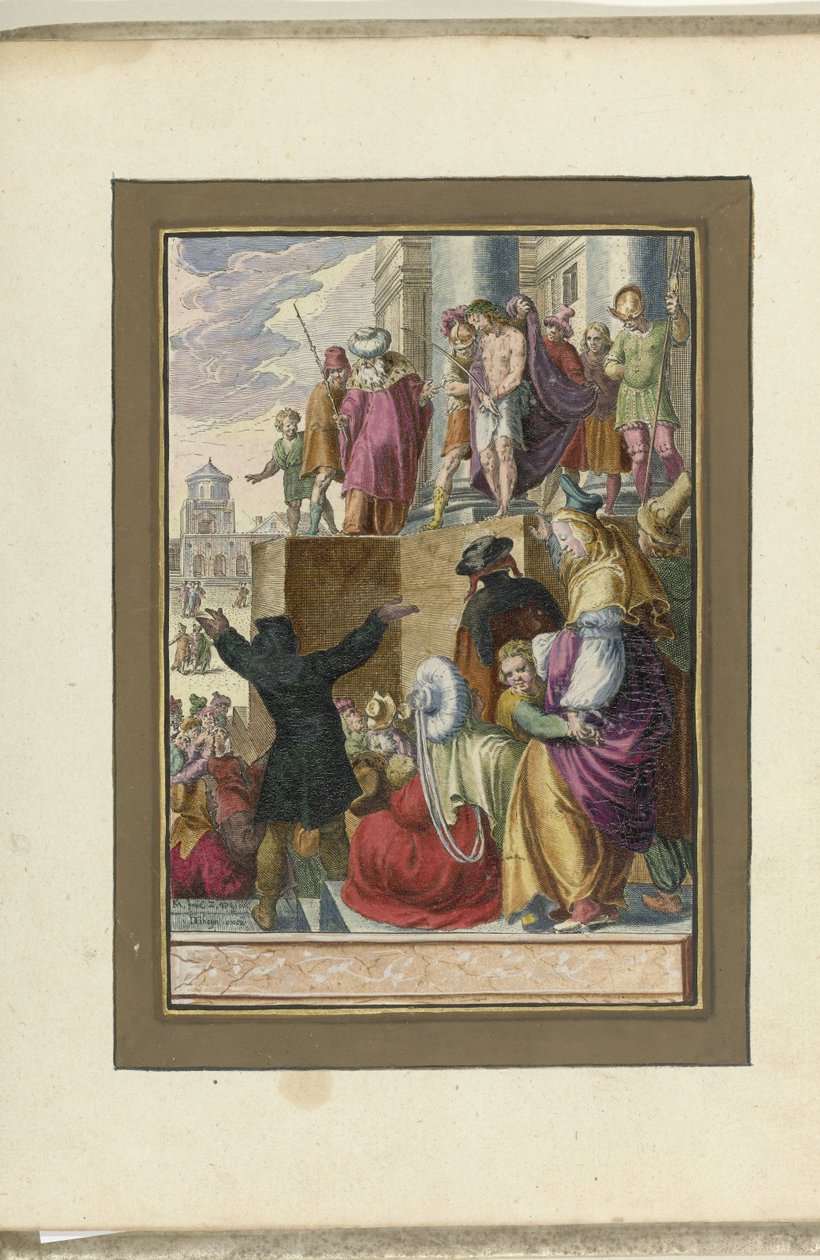 Kristus näytettiin ihmisille (Ecce homo) Passion of Christ (sarjan nimi) tekijältä Zacharias Dolendo