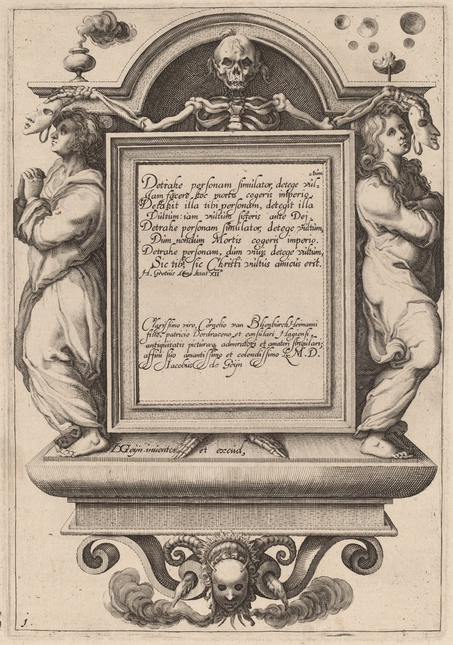 Nimilehti tekijältä Zacharias Dolendo after Jacques de Gheyn II