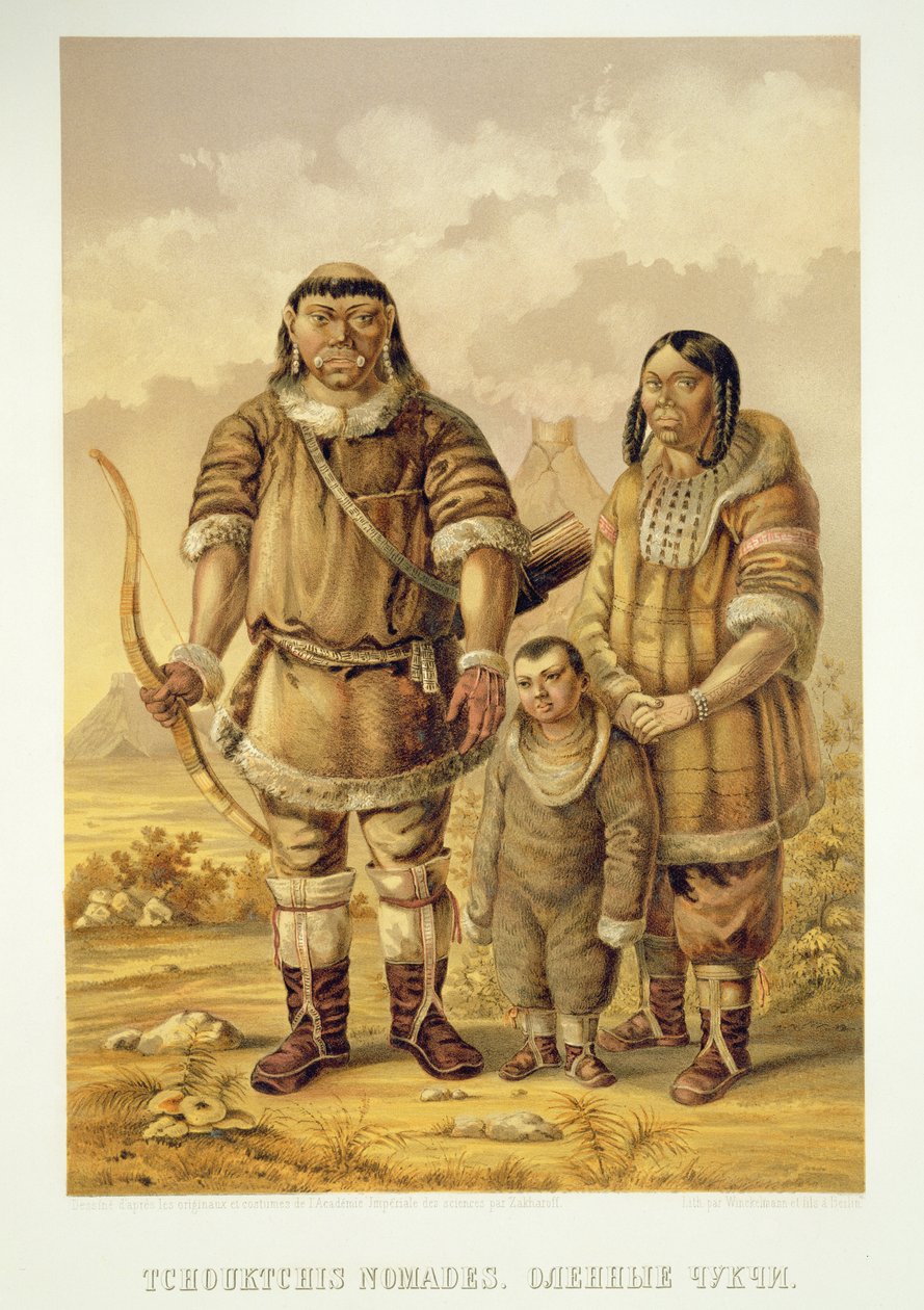 Chukchi Nomads, kaiverrus Winckelmann and Sons tekijältä Zakharov
