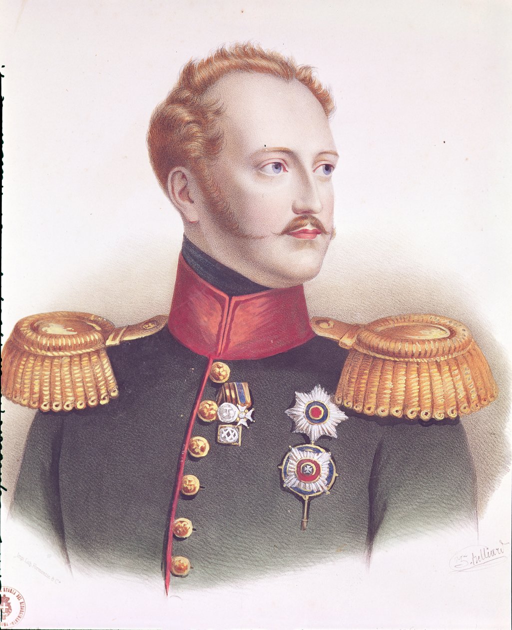 Aleksanteri I:n (1777-1825) muotokuva tekijältä Zephirin Felix Jean Marius Belliard