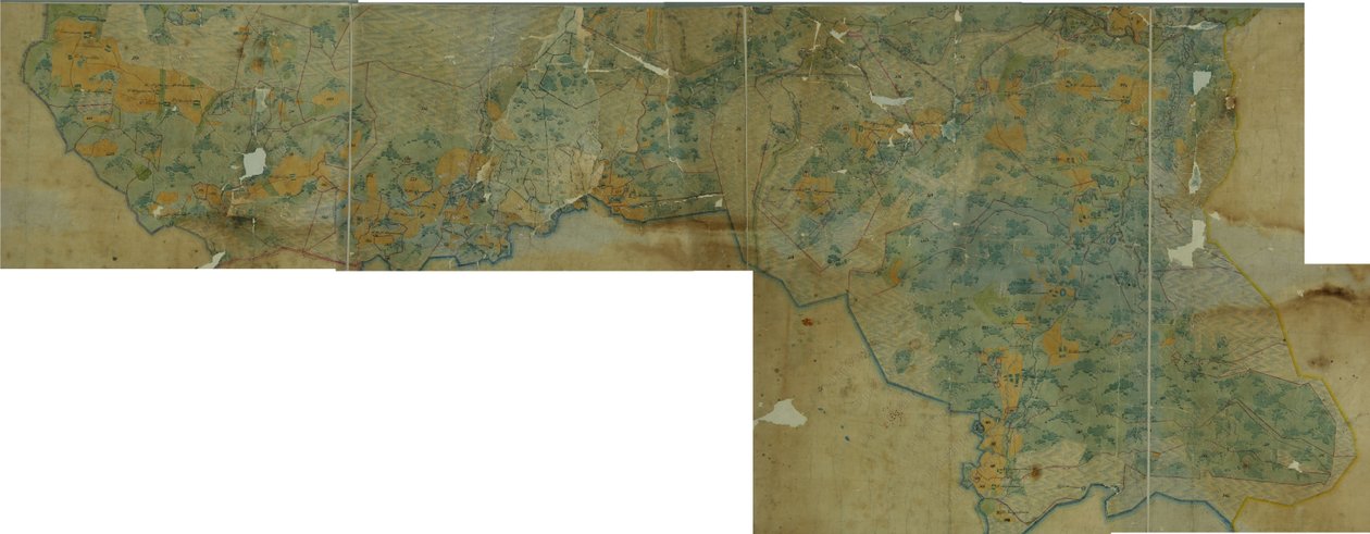 Suomi: Pokrovskin alueen kartta (PGM 1 verst) 1780 - 1790 tekijältä неизвестны