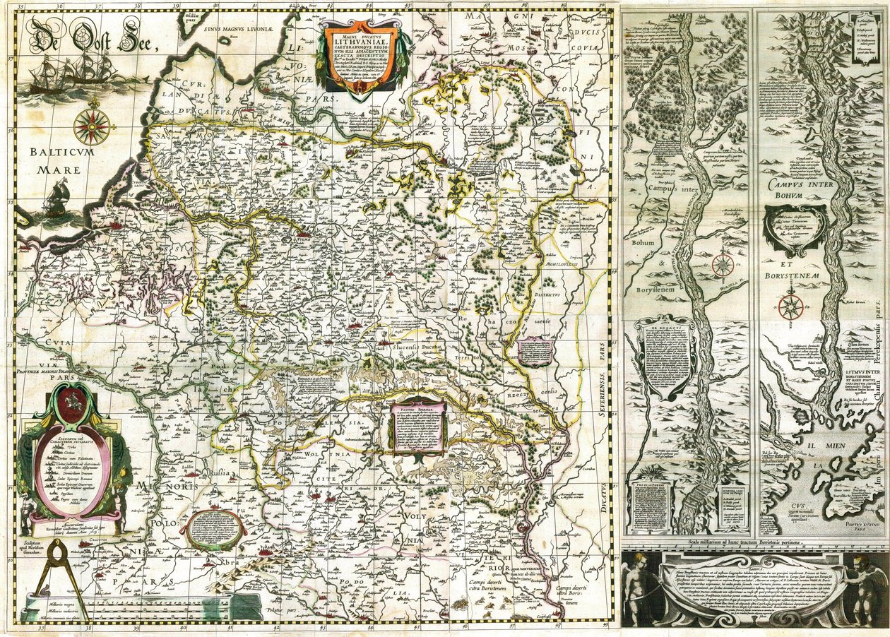 Радзівіла -Сіроткі - Карта Вялікага княства Літоўскага tekijältä Радзівіла Сіроткі