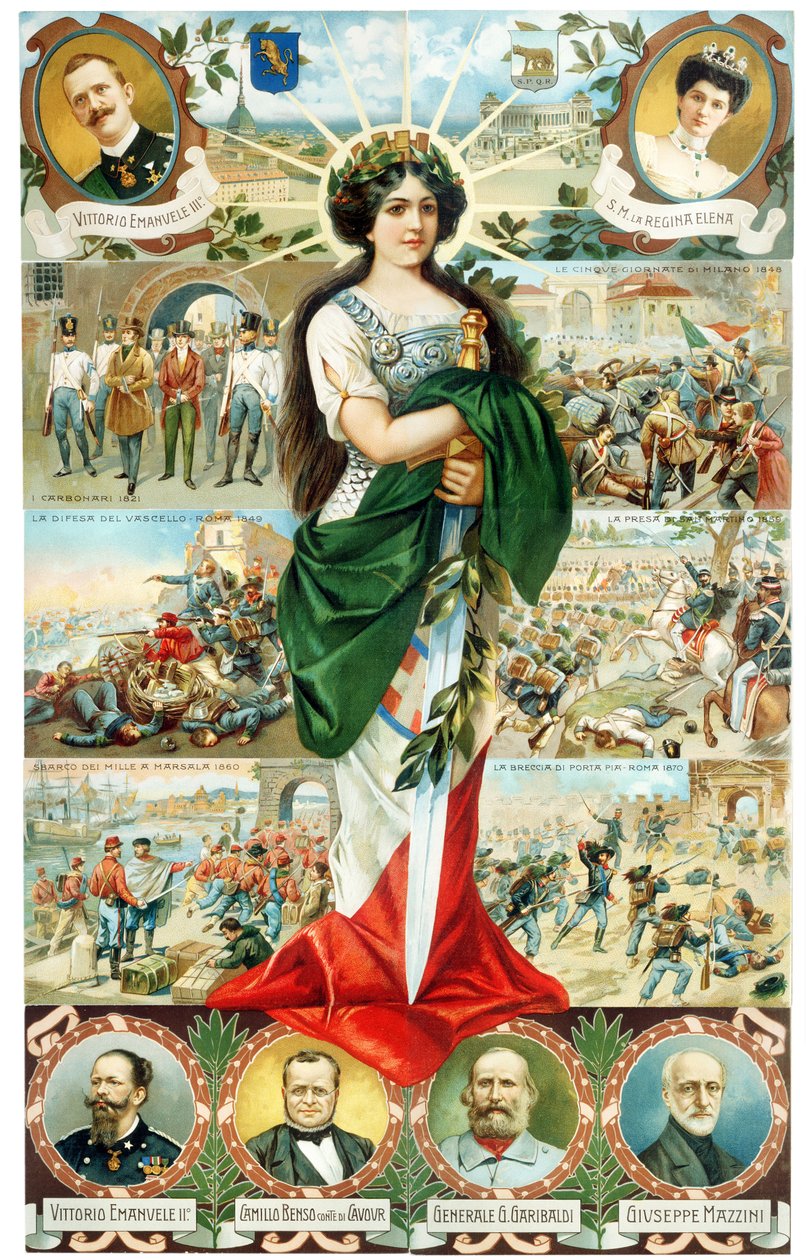 ITALIAN ALLEGORIA TURRITA 1911 tekijältä . .
