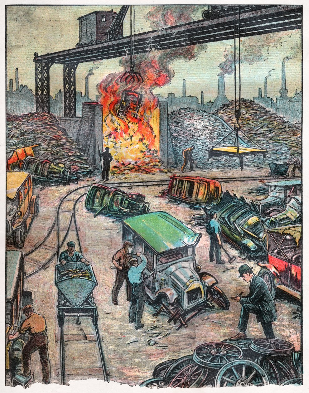Auton lataus USA:ssa. 1924 (kuva) tekijältä . .