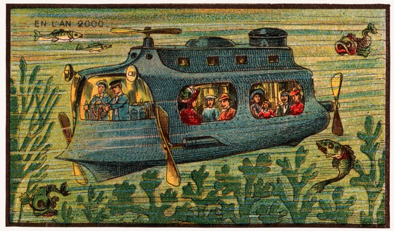 Sukellusvenebussi, n. 1910 tekijältä . .