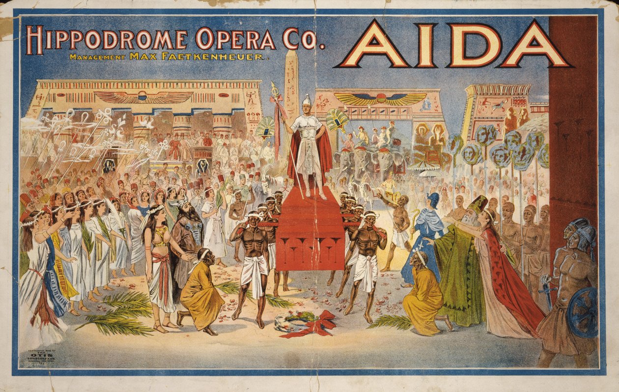 Aida, n. 1908 (värilitografia) tekijältä . .