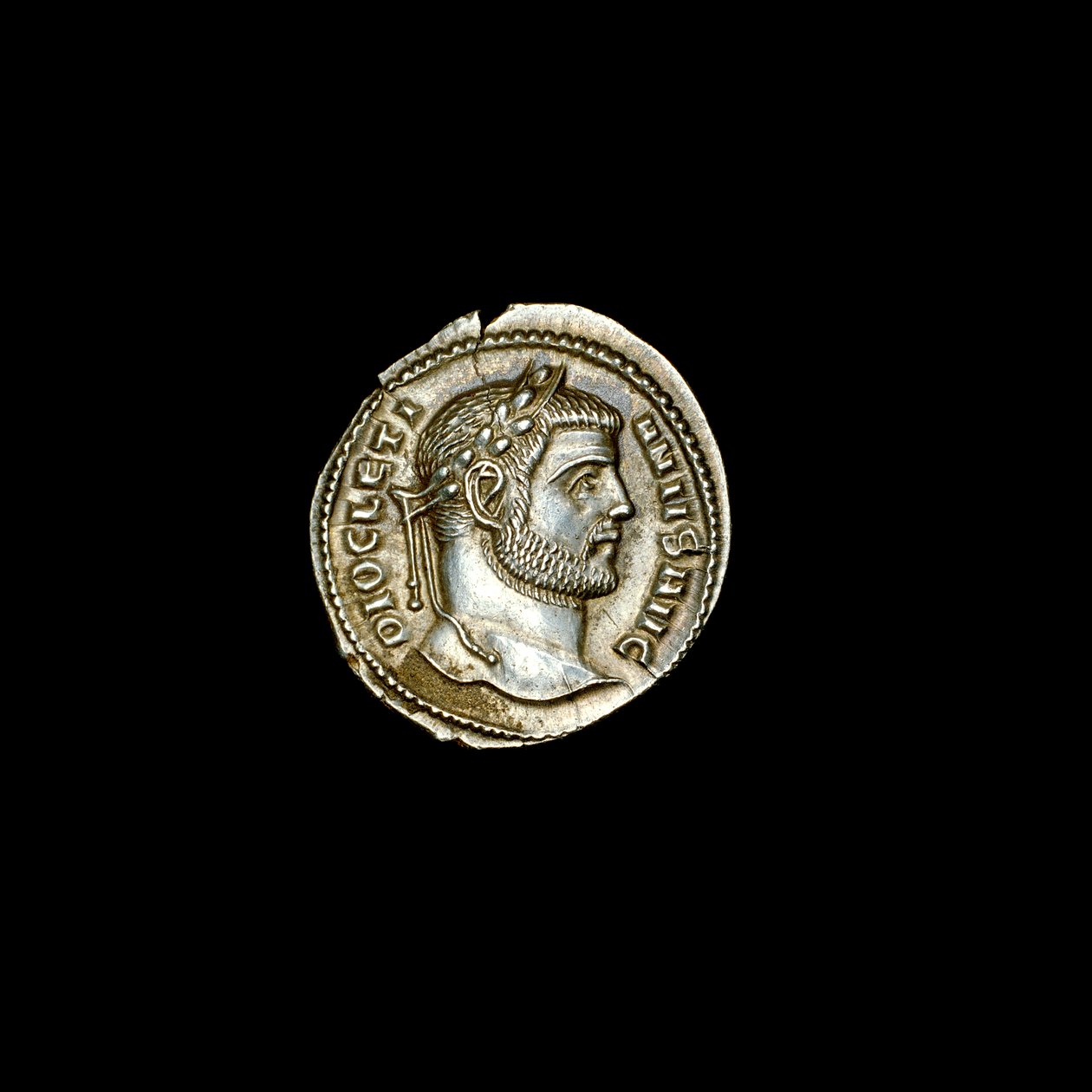 Muinainen roomalainen kolikko Diocletianuksesta, 284-305 jKr (kuva) tekijältä Hippolyte Lalaise Devéria