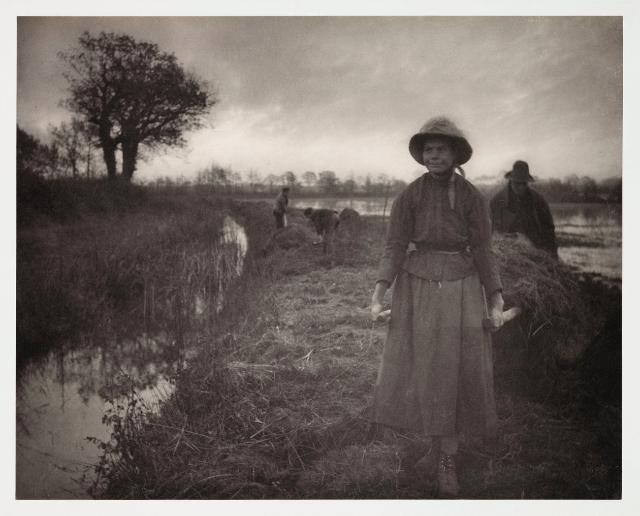Peltoviljely, sadonkorjuu "Poling The Marsh Hay" (transport du foin des marais) tekijältä John Pardon