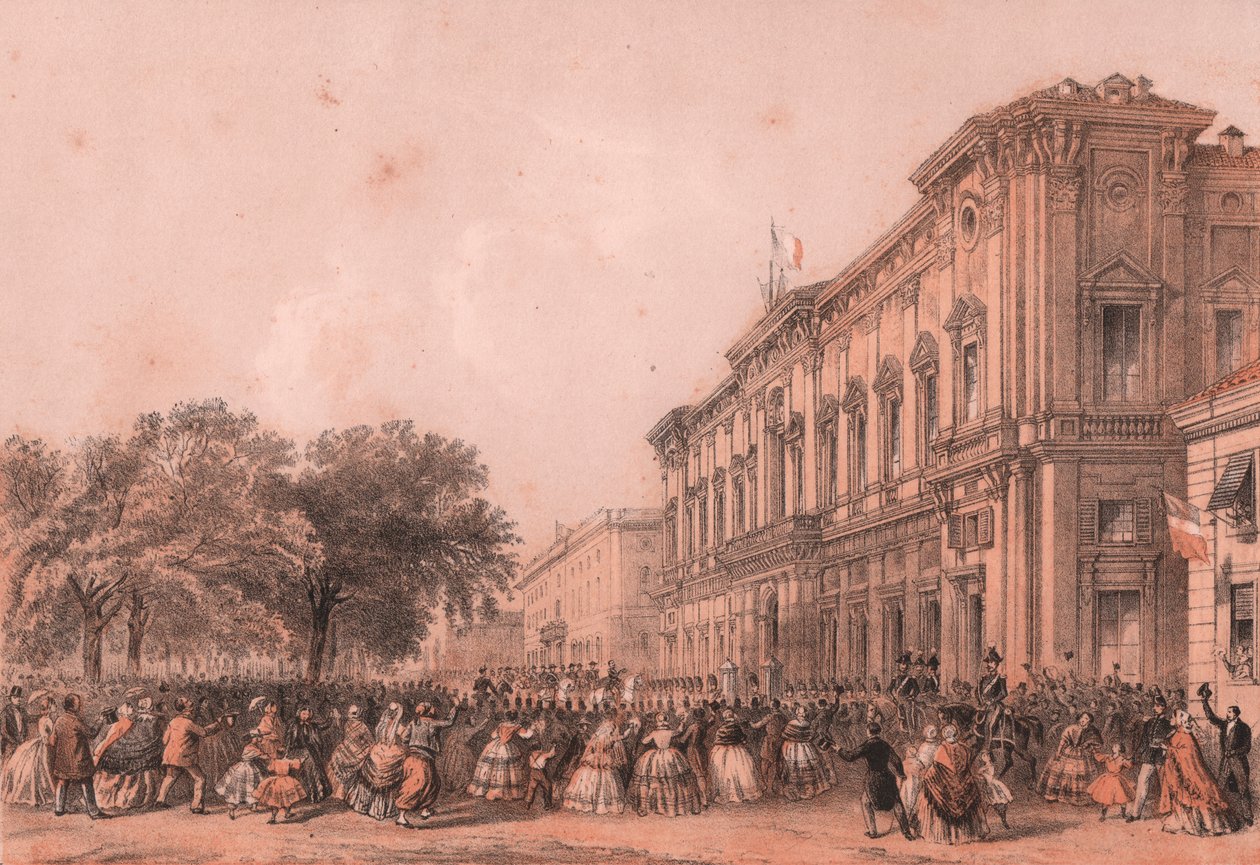 Keisari Napoleon II:n saapuminen Alessandriaan, Piemonten osavaltioon tekijältä William Walcutt