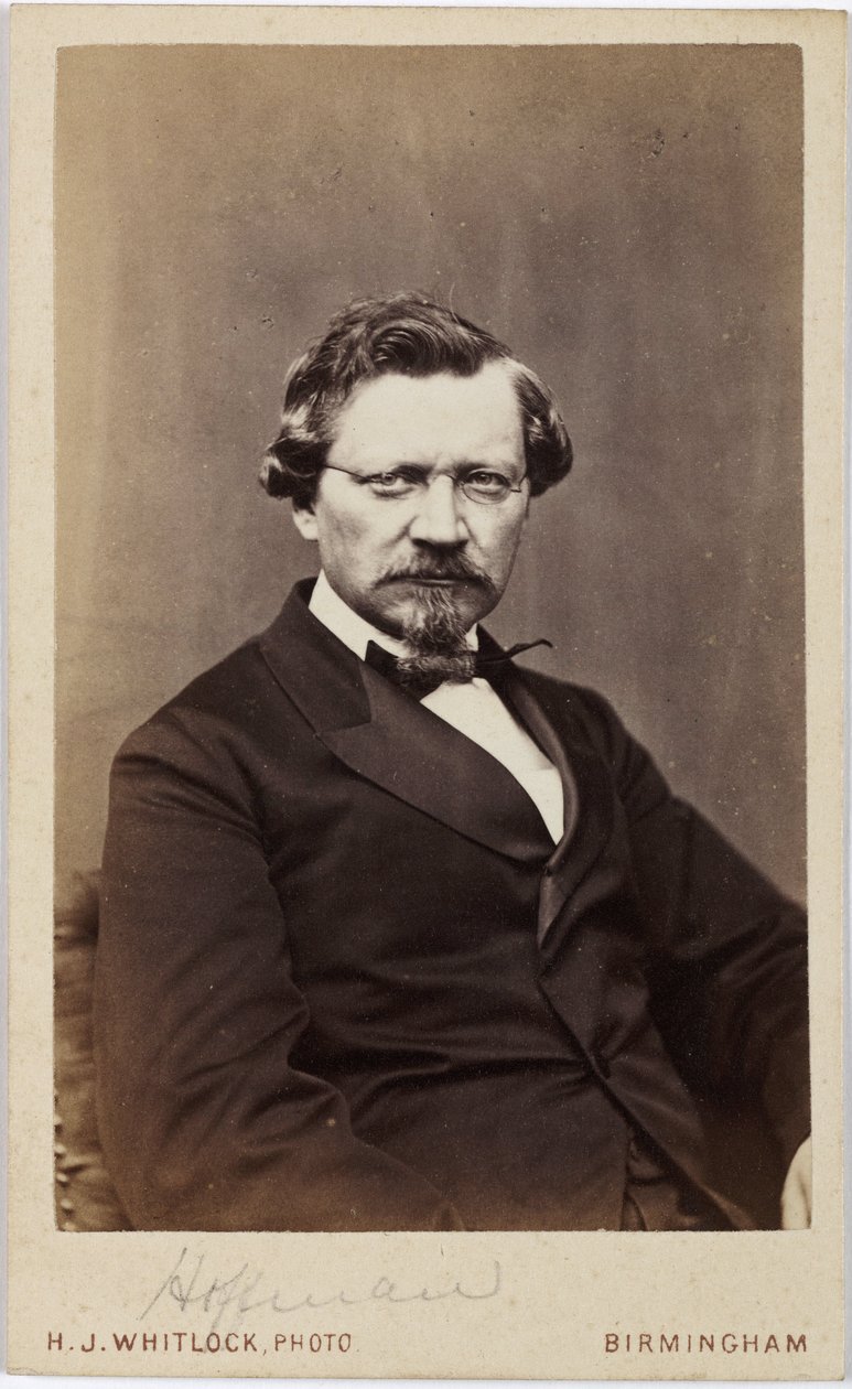 August Wilhelm von Hofmann, saksalainen orgaaninen kemisti, 1800-luvun puoliväli tekijältä Frederick (attr. to) Barnard