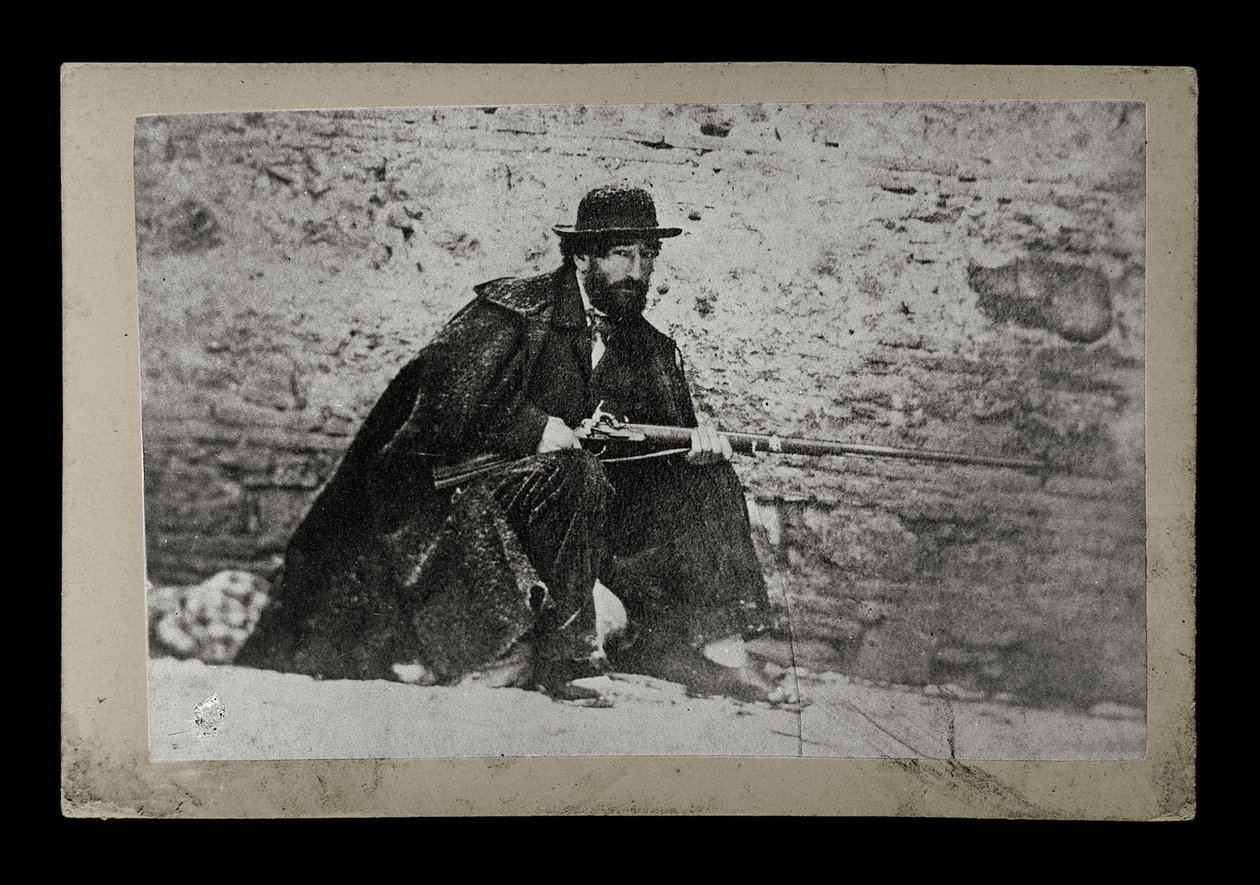 BRIGAND Muotokuva Francesco Fasanellasta, joka tunnetaan nimellä Tinna 1860 tekijältä . .