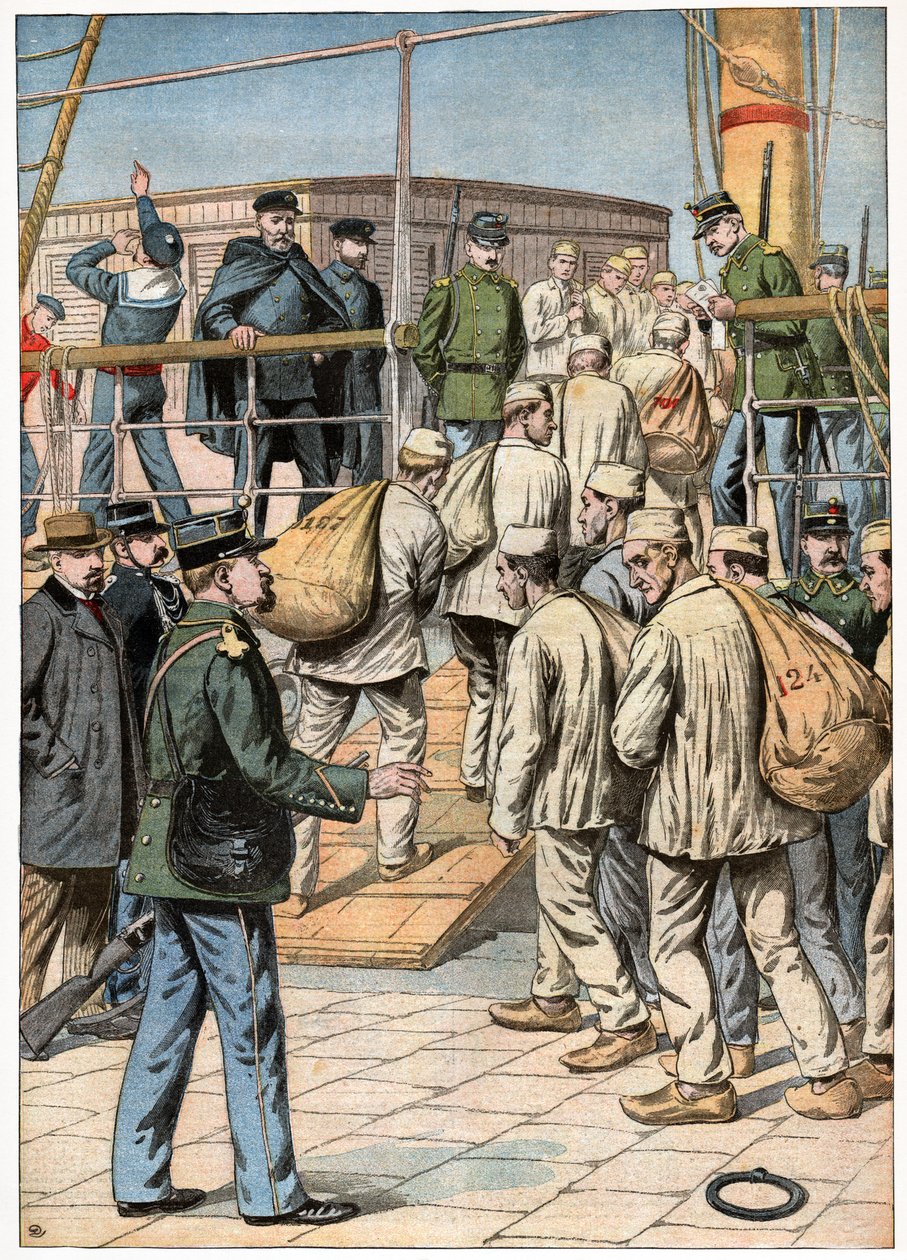 Cayennen rangaistussiirtokunta. 1904 (kaiverrus) tekijältä . .