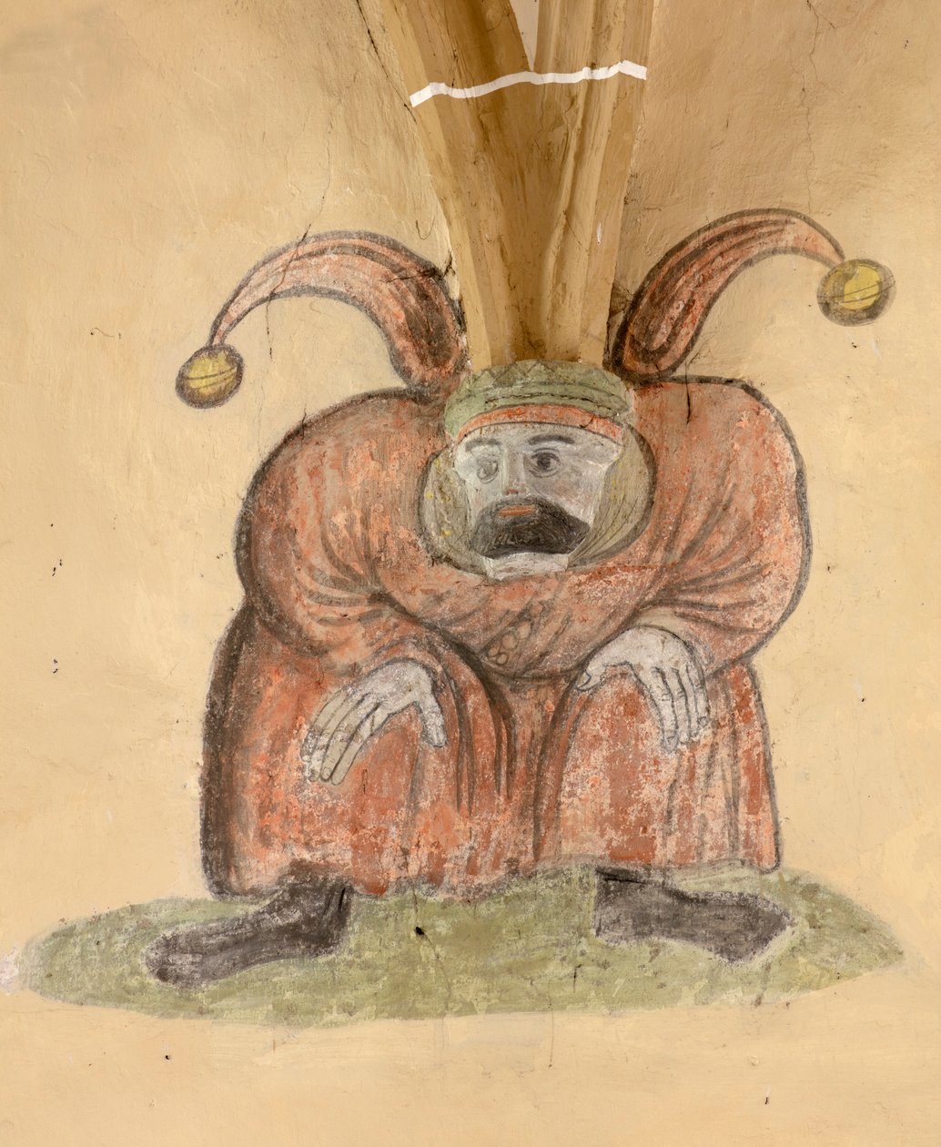 Biertanin linnoitettu kirkko. Kirkko. Sisustus. Nave. tekijältä . .