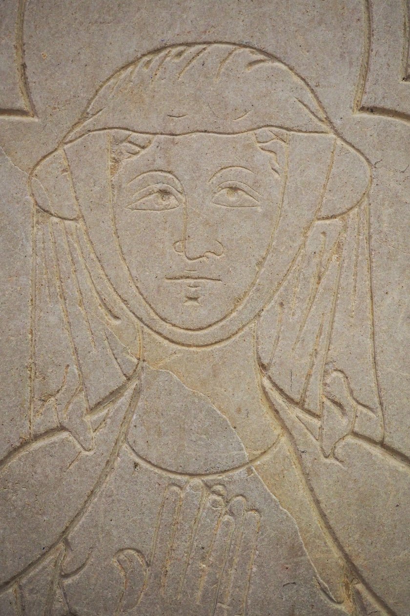 Burgundy, Lancharre, Chapaizen kunta 71460. Notre Damen kirkossa Isabelle de Vauvry tekijältä . .