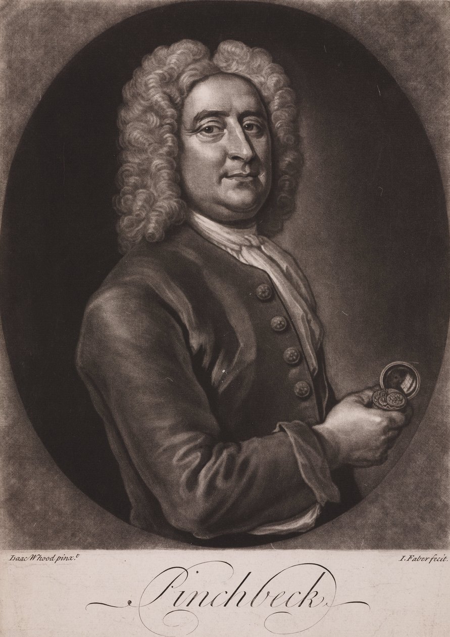 Christopher Pinchbeck, englantilainen kelloseppä ja leluvalmistaja, n. 1725 tekijältä Frederick (attr. to) Barnard
