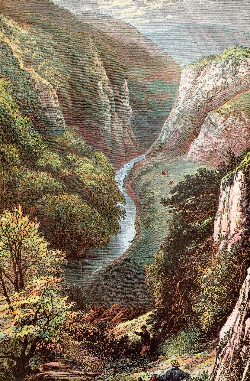 Dovedale, Peak District, Derbyshire, Englanti, tekijältä . .